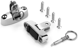 Bimini Top Deck Hinge Swivel Mount 316 Stainless Steel Swivel Side Mount Hinge,Boat Bimini Top Fitting Hardware Side Mount,Boat Top Hinges Bimini Mounts with Removable Pin