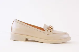 BIOECO - 6261 LOW HEEL FASHION LOAFER - CREAM