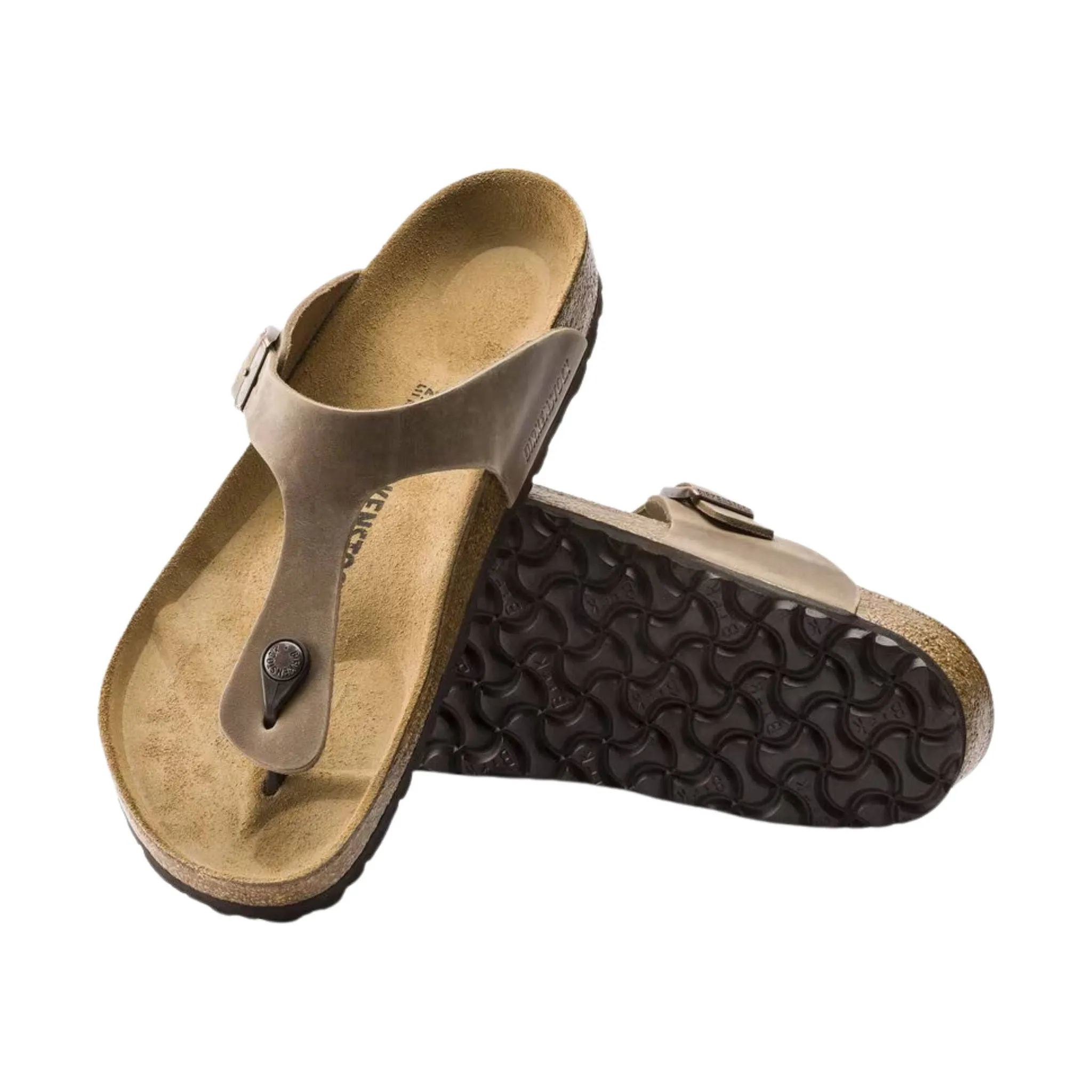 Birkenstock Gizeh Sandal - Oiled Leather Tobacco
