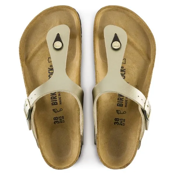 Birkenstock Gold Gizeh Birko-Flor Womens Sandals 1016108