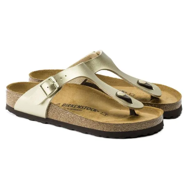 Birkenstock Gold Gizeh Birko-Flor Womens Sandals 1016108