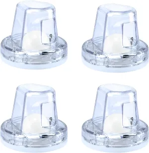 Boat Self-Bailing Ball Scupper Valve Raplacment for TH Marine Flow Max Scupper Valve, Bailing Scupper Replaces Old Scupper Flapper Replacement Kit Fits Over 1-1/8" Boat Fittings Opening Tubes, 4 Pcs
