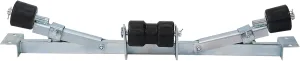 Boat Trailer Bottom Support Bracket with Keel Rollers, 1102 lb Capacity, Adjustable Width