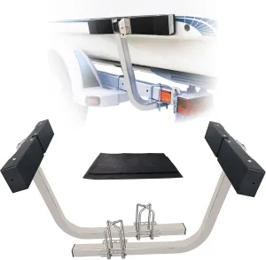 Boat Trailer Guides 20 inch Aluminium Alloy Square Tube Kit,2PCS 316 Stainless Steel Trailer Guide Poles, 20 Inch Aluminium Alloy Guide with high-Grade Rubber Crash Pads,Heavy Duty Roller Guide