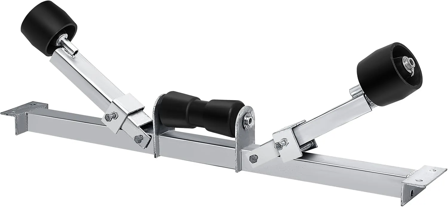 Boat Trailer Rollers Large Load Capacity Boat Trailer Parts Bottom Support Bracket Boat Trailer Accessories Steel Adjustable Support Bracket for Boats Small Motors Sailing Boats