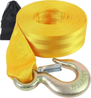 Boat Winch Strap with Hook,Winch Strap for Boat Trailer,Boat Trailer Winch Strap 2 inch x 20 foot, Great for Boat, Truck, Jet Ski and Car Trailers Towing and Heavy Duty Equipment (Choose Color)