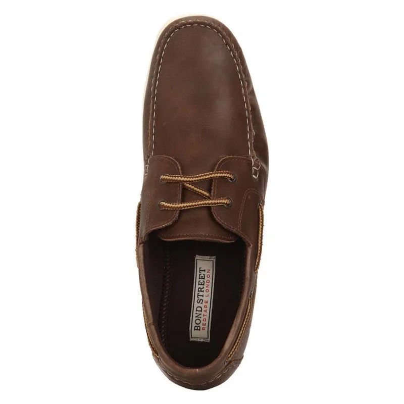 Bond Street by Red Tape Men Brown Boat Shoes