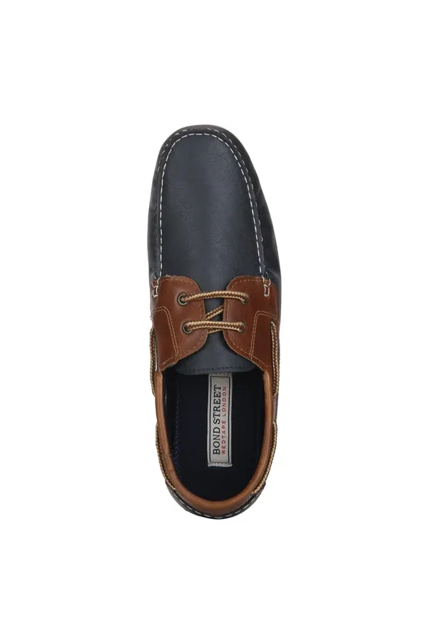 Bond Street by RedTape Men Navy Boat Shoes