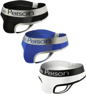 Breathable Stretch Cotton Thong Underwear Men's Fashion Classic G-String