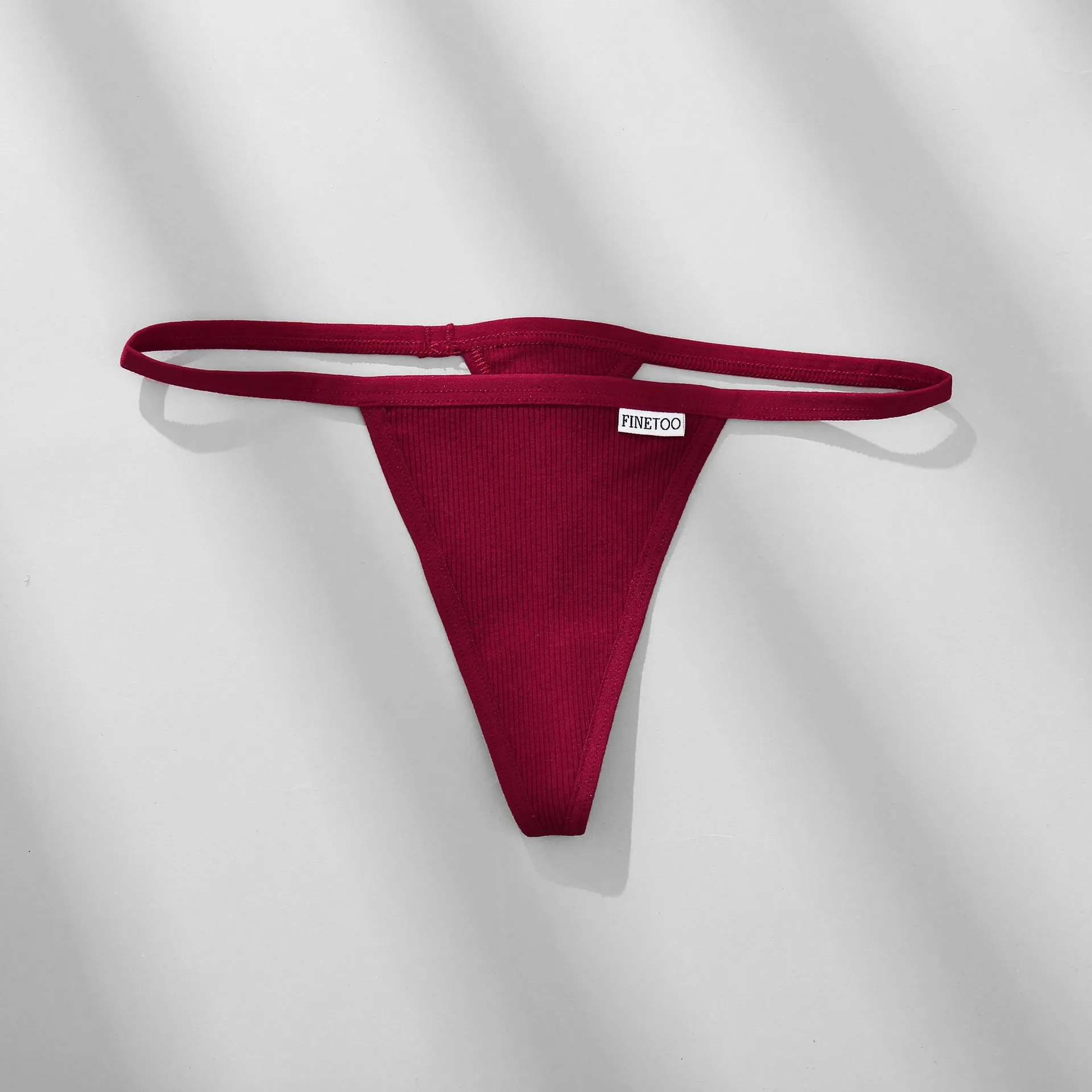 Breathable Thong Underwear with Elastic Waist