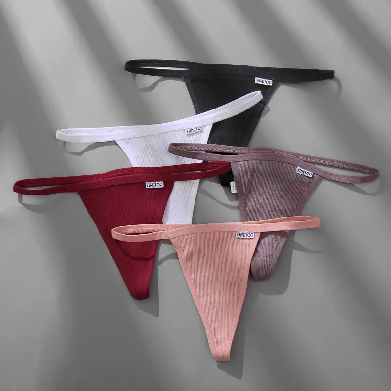 Breathable Thong Underwear with Elastic Waist