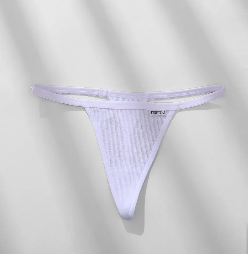 Breathable Thong Underwear with Elastic Waist