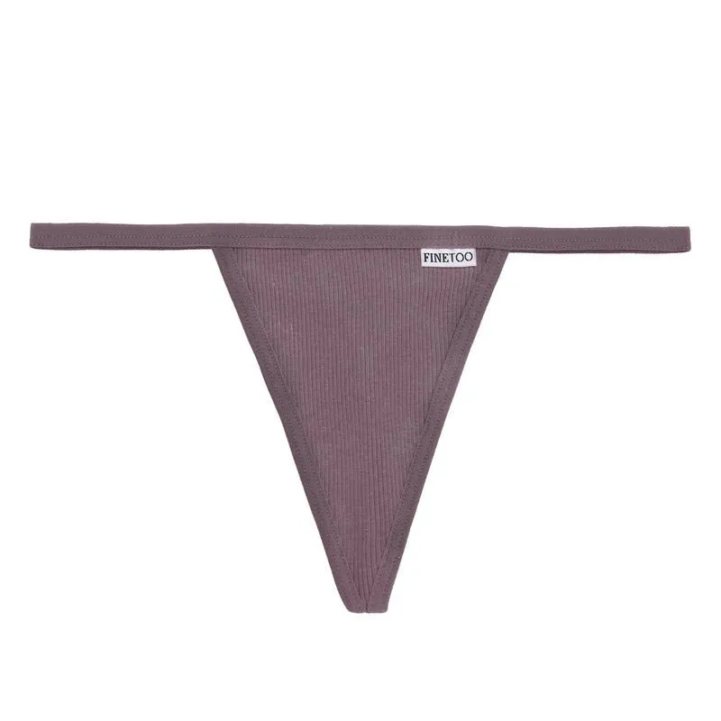 Breathable Thong Underwear with Elastic Waist