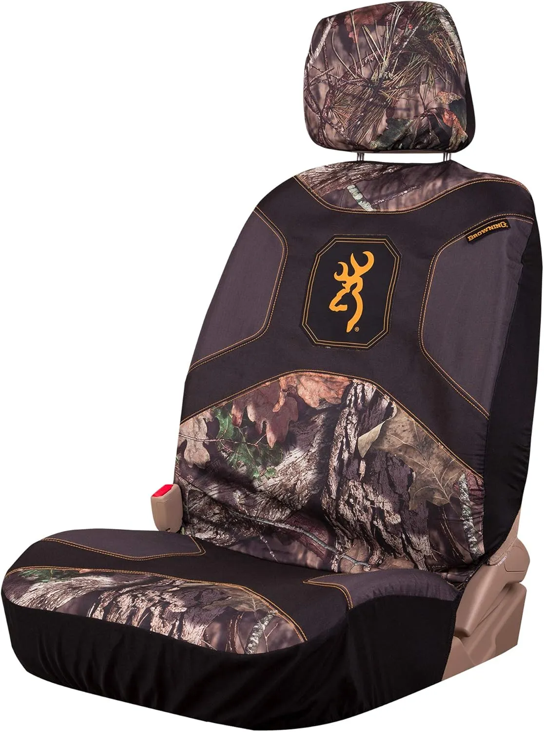 Browning Universal Front and Bench Seat Covers, Water Resistant for Car, Truck, and SUV, Buckmark (Mossy Oak Break-Up Country)