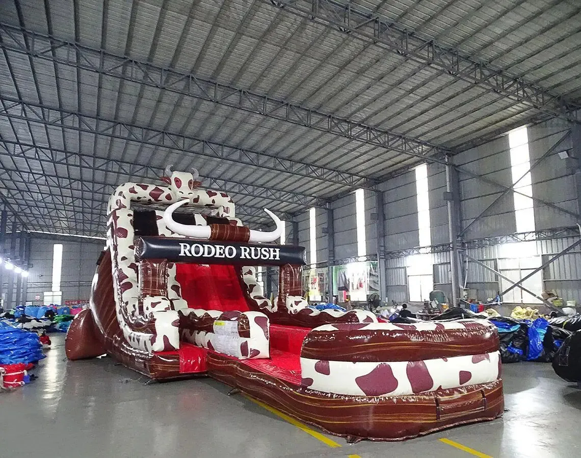 Bull Racing Inflatable Slide Adventure for Kids Outdoor Play
