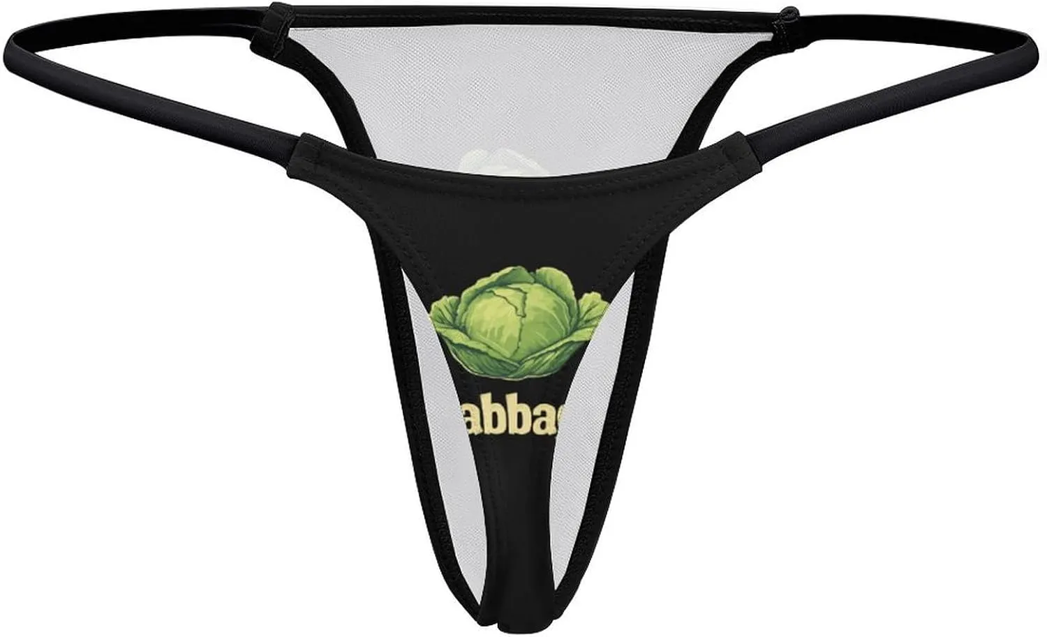 Cabbage Seamless Thongs for Women No Show Underwear Breathable G String Low Rise Panties