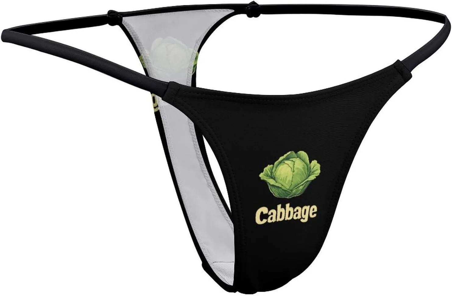 Cabbage Seamless Thongs for Women No Show Underwear Breathable G String Low Rise Panties