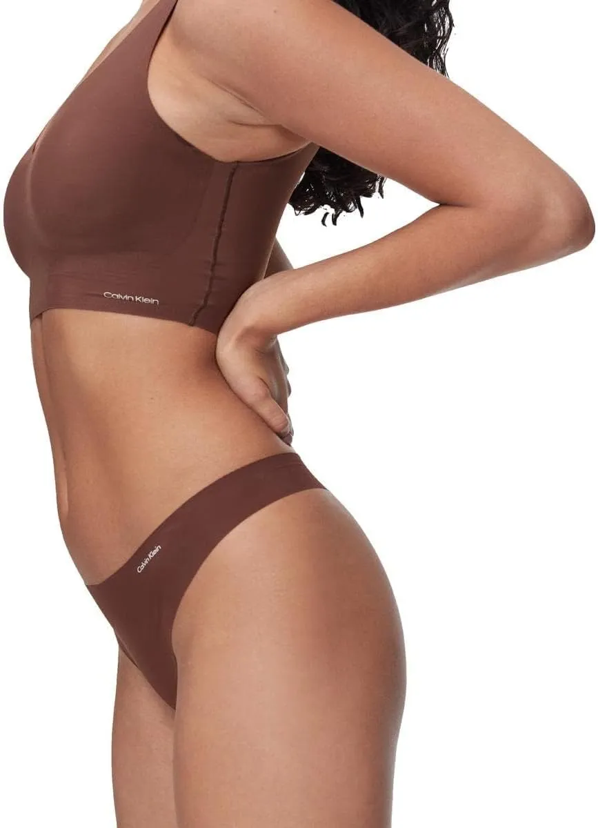 Calvin Klein Women's Invisibles Seamless Thong Panties, 5 Pack
