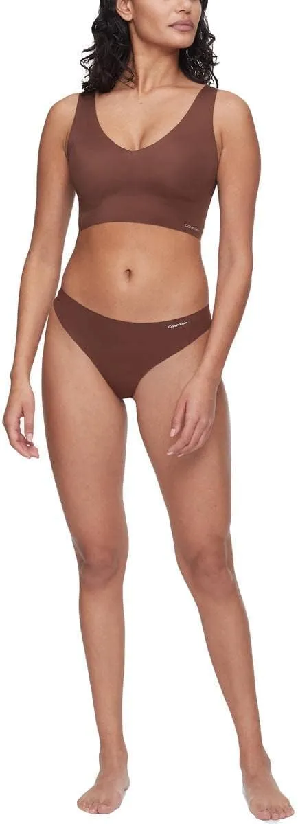 Calvin Klein Women's Invisibles Seamless Thong Panties, 5 Pack