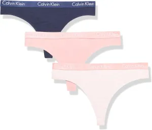 Calvin Klein Women's Motive Cotton Multipack Thong Panty