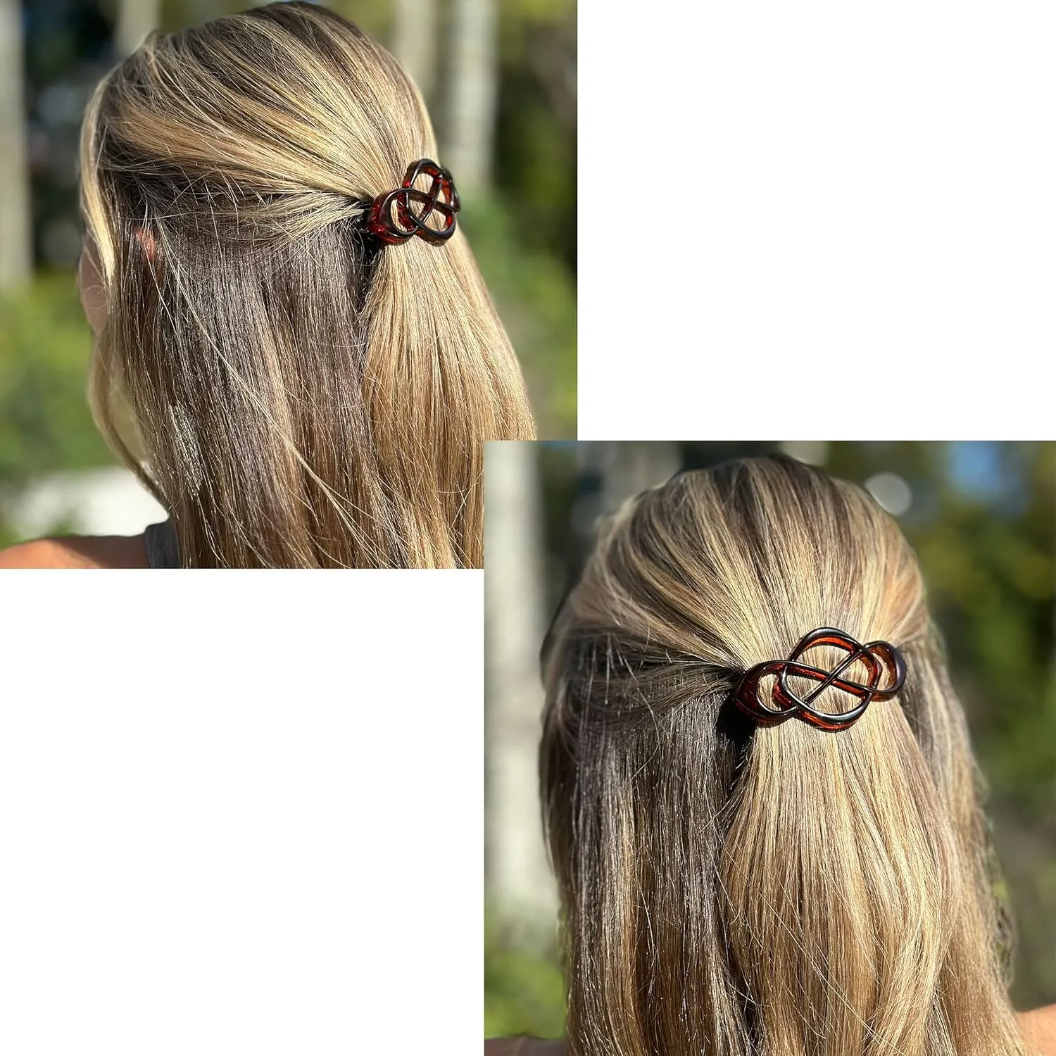 Camila Paris Bundle French Hair Barrette for Girls Thick Hair, Hair Clip Black and Tortoise Shell, Strong Hold Grip Barrette Hair Clips for Women, Styling Hair Accessories for Women, Made in France