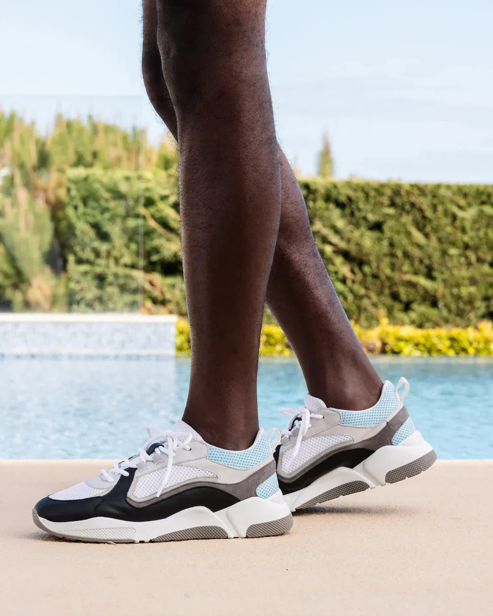 Capo Runner Trainer - Light Blue/White