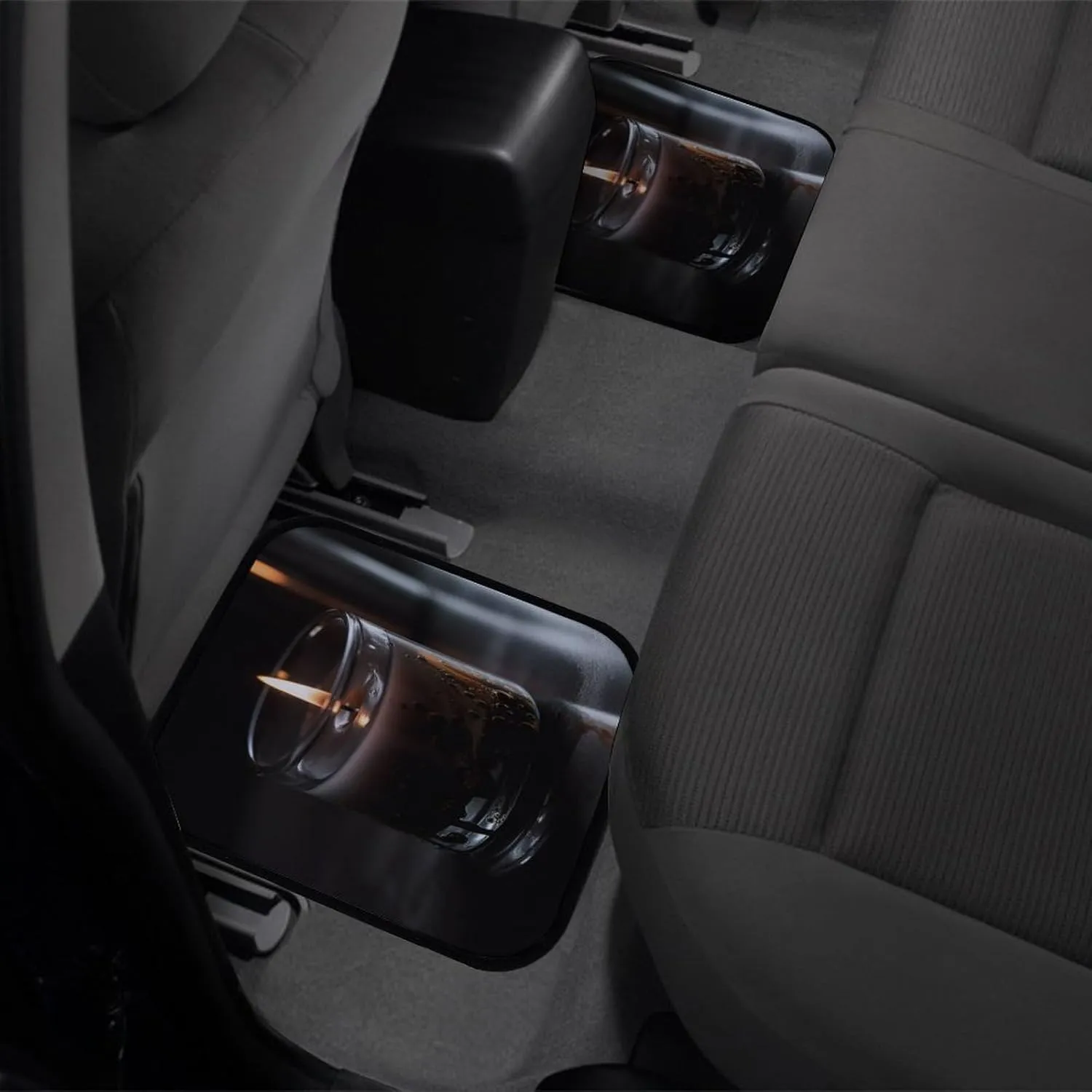 Car Floor Mats 4 Piece Universal Car Floor Mats A Lit Candle Car Mat Set Rubber Floor Mats for Cars Non-Slip Car Foot Pad Car Carpet Decor Heel Pad for Most Vehicles