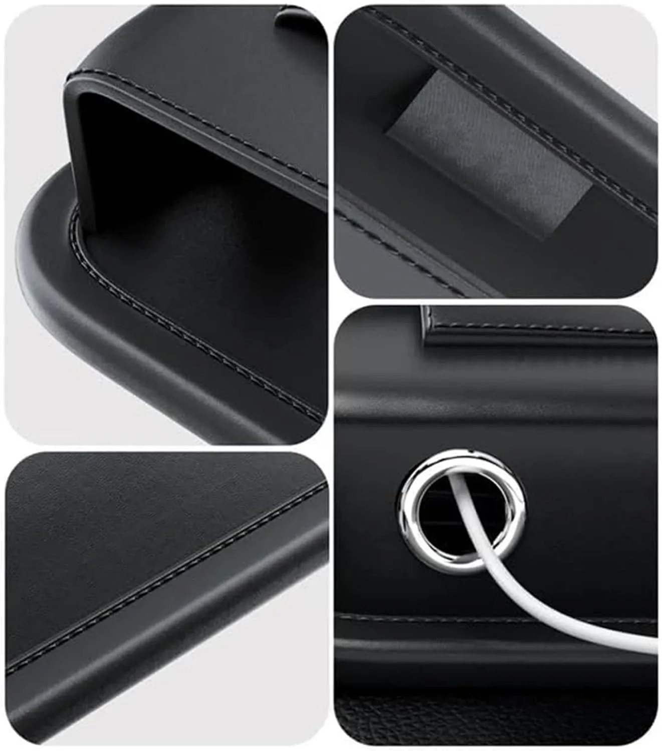 Car Leather Cup Holder Bag for M&azda 2Demio 2008~2014 Car Crevice Storage Box Car Clearance Bag with Cup Holder Car Accessories