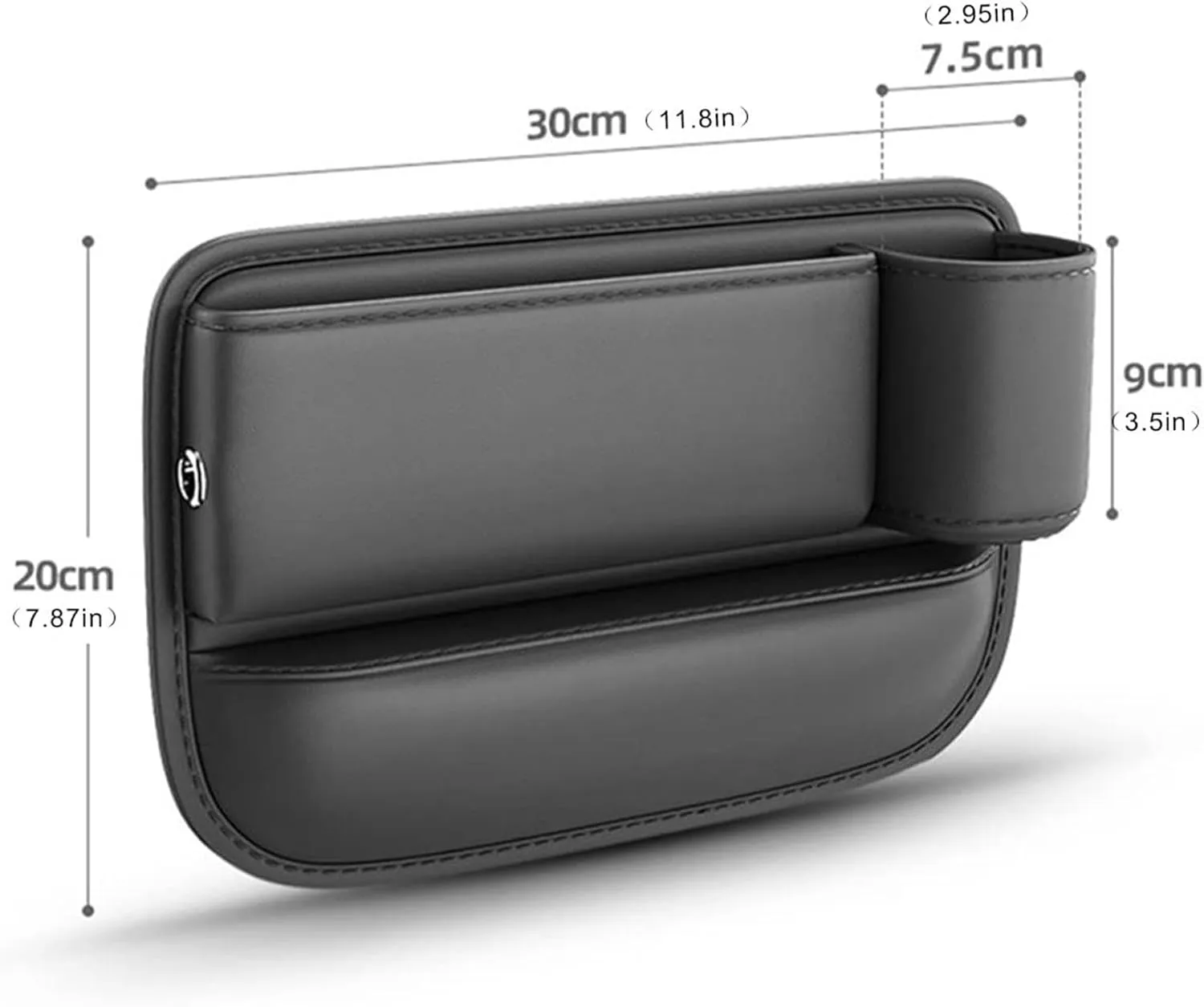Car Leather Cup Holder Bag for M&azda 2Demio 2008~2014 Car Crevice Storage Box Car Clearance Bag with Cup Holder Car Accessories
