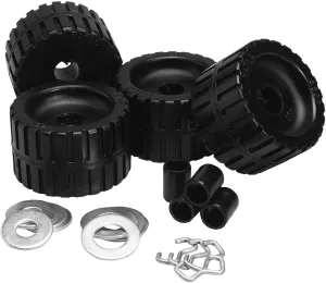 CE Smith - Ribbed Roller Kit - Sturdy Boat & Trailer Parts - Black