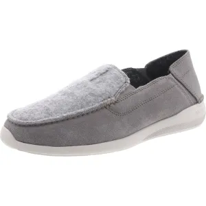Clarks Men's Gorwin Step Loafer, Grey Suede, 13