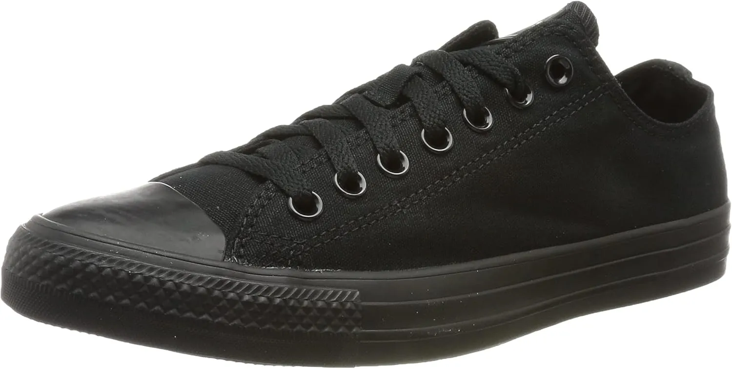 Converse Unisex Chuck Taylor® All Star® Core Ox Monochrome Black Men's 9.5, Women's 11.5 Medium