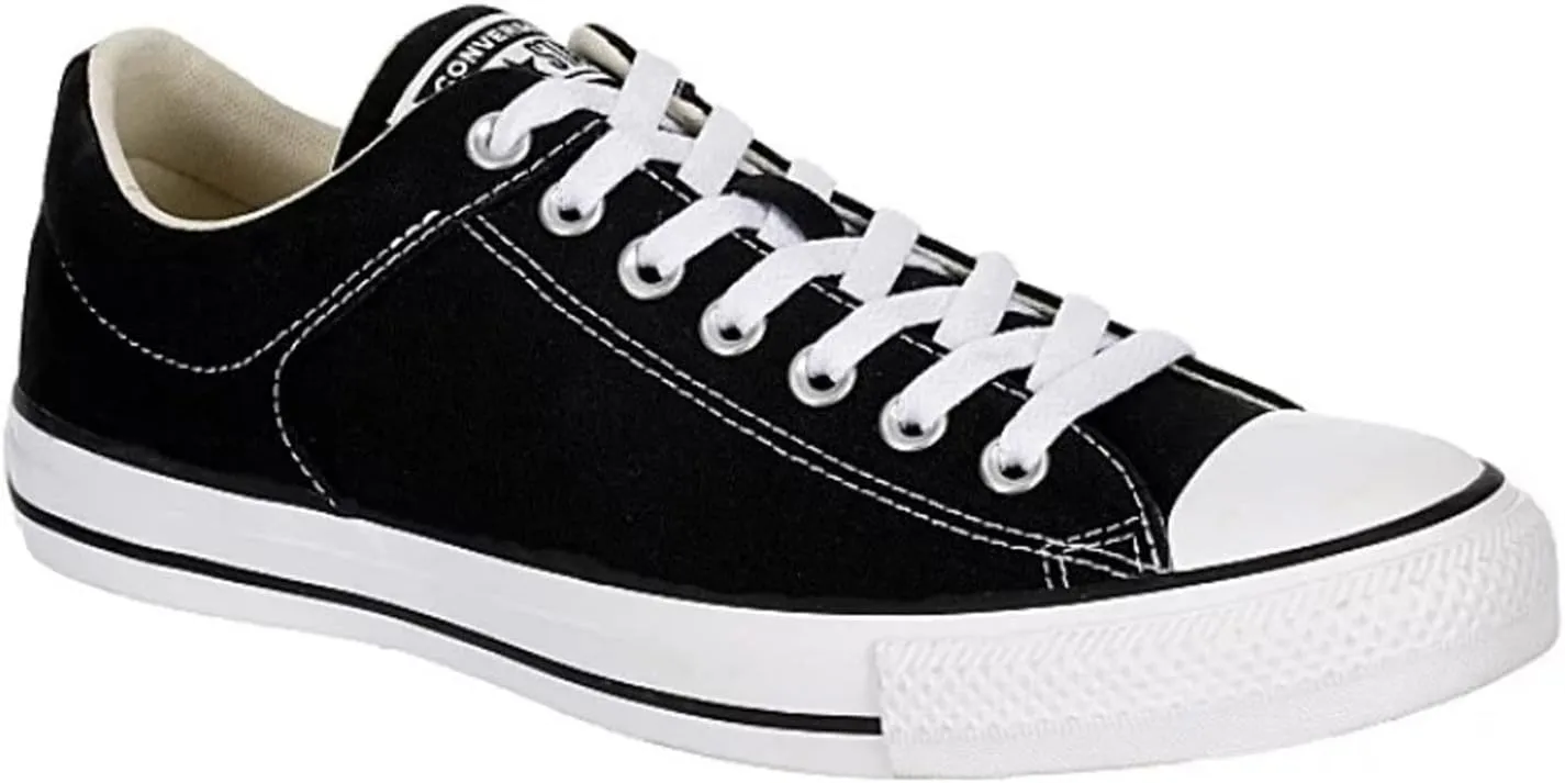 Converse Unisex Chuck Taylor High Street Canvas Sneaker - Lace up Closure Style - Black White 11