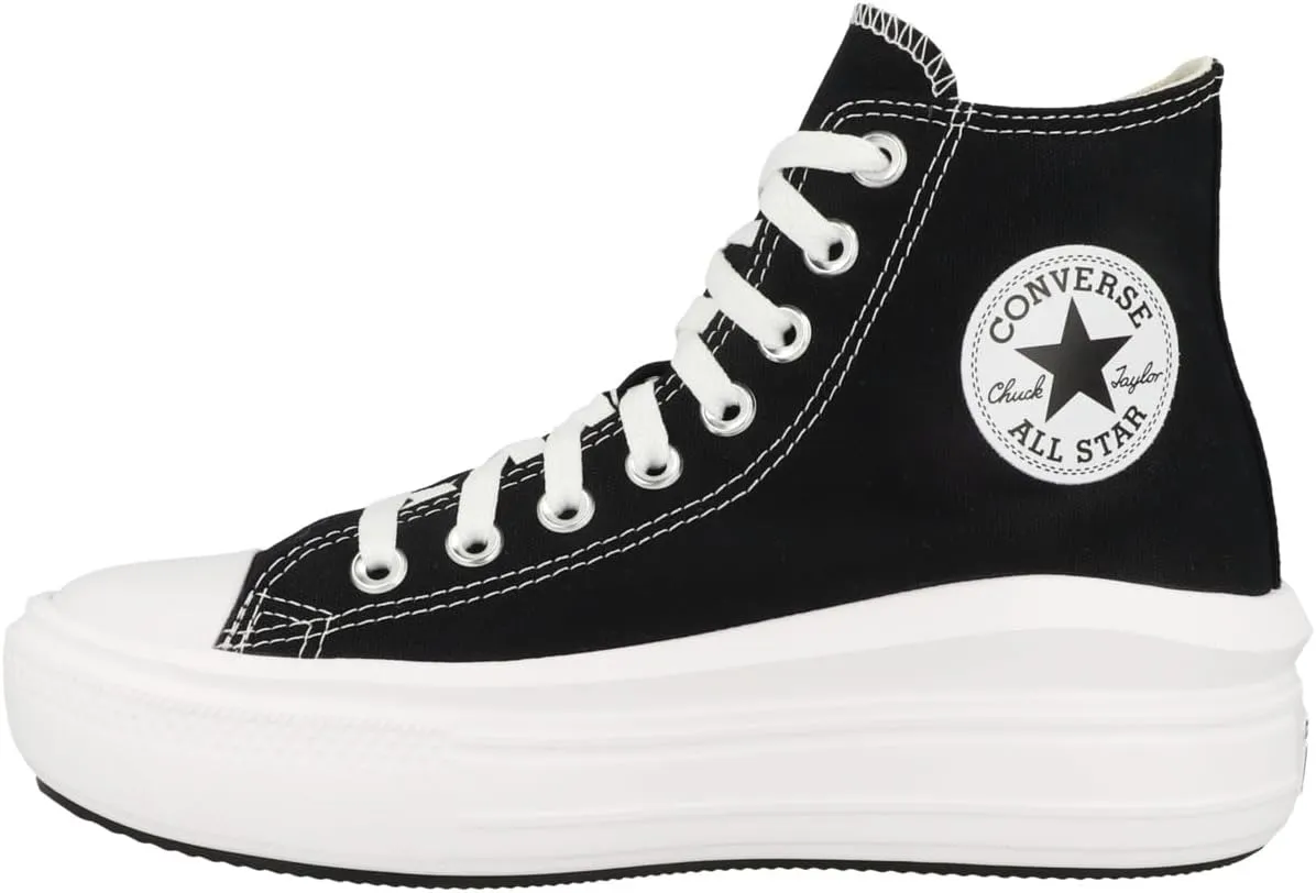 Converse Women's High-Top Track Shoe, Black Natural Ivory White, 7.5