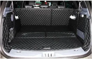 Custom Full Set Car Trunk Mats Compatible with Everest 7 Seats 2019-2016 Waterproof Cargo Liner Boot Carpets