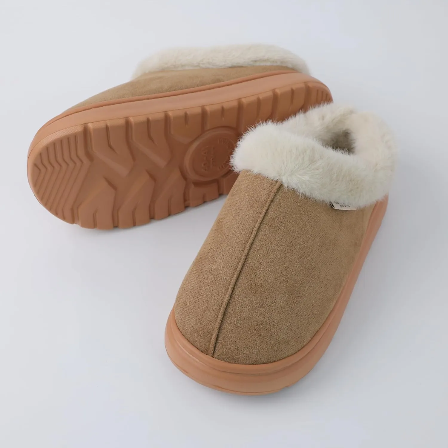 DCLTD Fluffy House Slippers for Women Men Bedroom Shoes Cozy Warm Slip on Indoor and Outdoor Winter Platform Shoes Super Soft Cloud Slippers Christmas Gifts