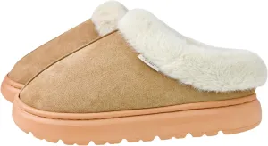 DCLTD Fluffy House Slippers for Women Men Bedroom Shoes Cozy Warm Slip on Indoor and Outdoor Winter Platform Shoes Super Soft Cloud Slippers Christmas Gifts