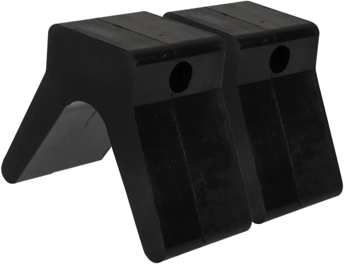 DECHOUS 2Pcs Shape Bow Stop Block for Boat Trailers Essential Accessory for Yachts Kayaks Easy Tool Installation for Docks Marinas Boatyards