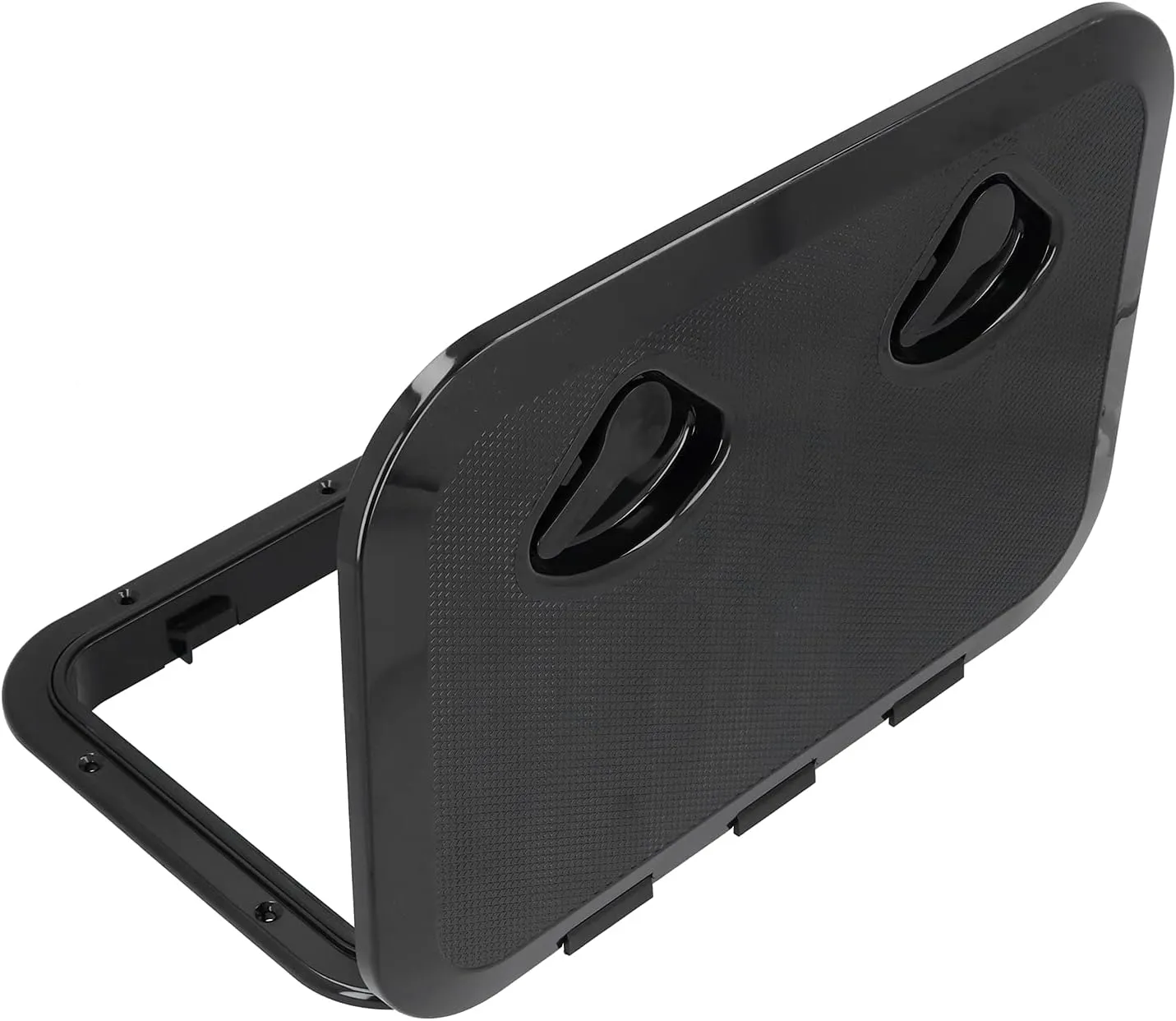 Deck Access Inspection Cover, ABS Material, Lockable, Pre drilled Holes for Installation, 17 1/4x12 3/8in, Replacement for Old Boat Deck Hatches