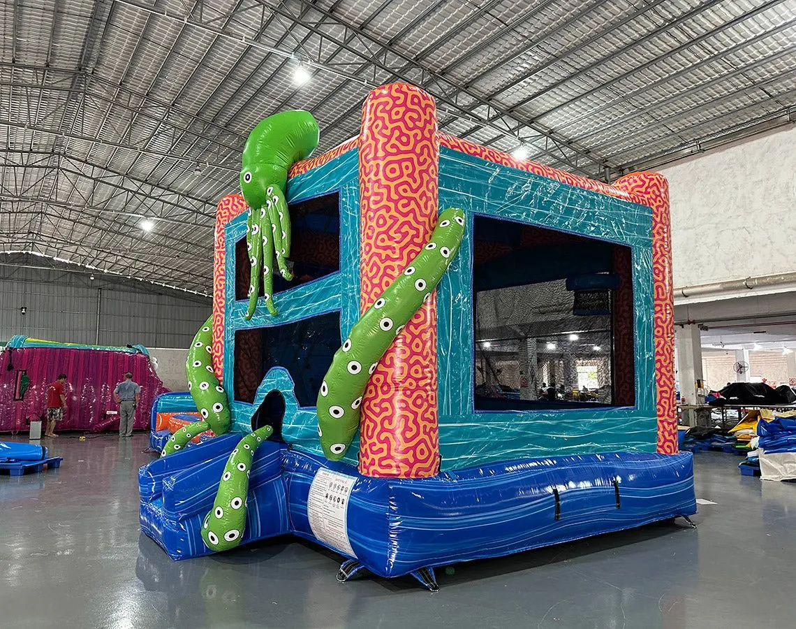 Deep Sea Dive Dual Lane Bounce House with Slide (Wet/Dry)