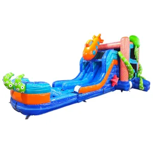 Deep Sea Dive Dual Lane Bounce House with Slide (Wet/Dry)
