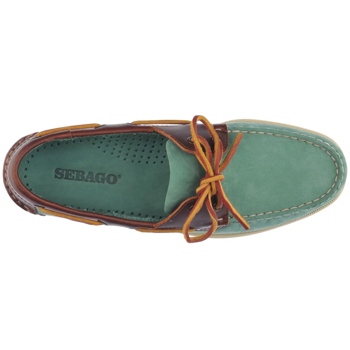 Docksides Portland Nbk Waxy - Nautic Green Brown