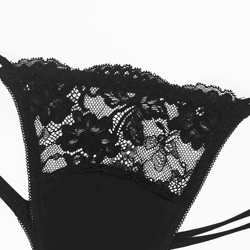 Double Strap Lace Thong Panty