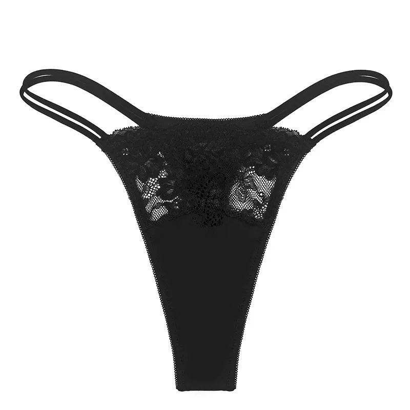 Double Strap Lace Thong Panty