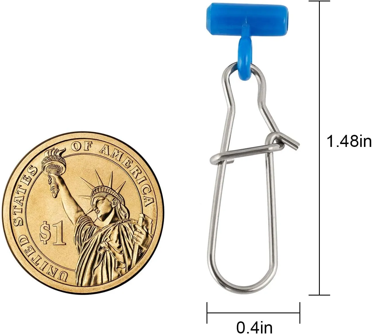 Dr.Fish Sinker Slides for Fishing, Sinker Weight Silder Line Slide Sleeve Swivel Duo Lock Snaps for Saltwater Surf Bottom Fishing Fish Fider Rig Catfish Rig