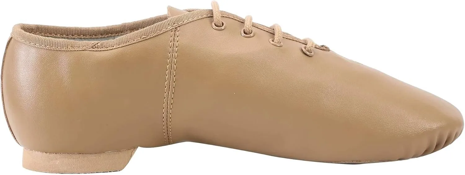 Dynadans Unisex PU Leather Upper Lace Up Jazz Shoe for Women and Men's Dance Shoes
