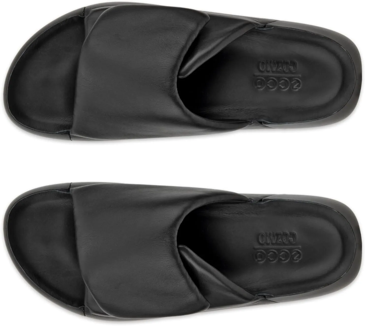 ECCO Women's Cozmo Platform Cross Band Slide Sandal