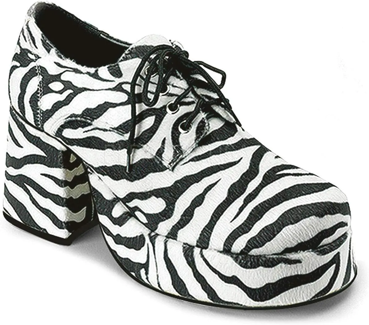 Ellie Shoes Men's Platform, Zebra, Medium