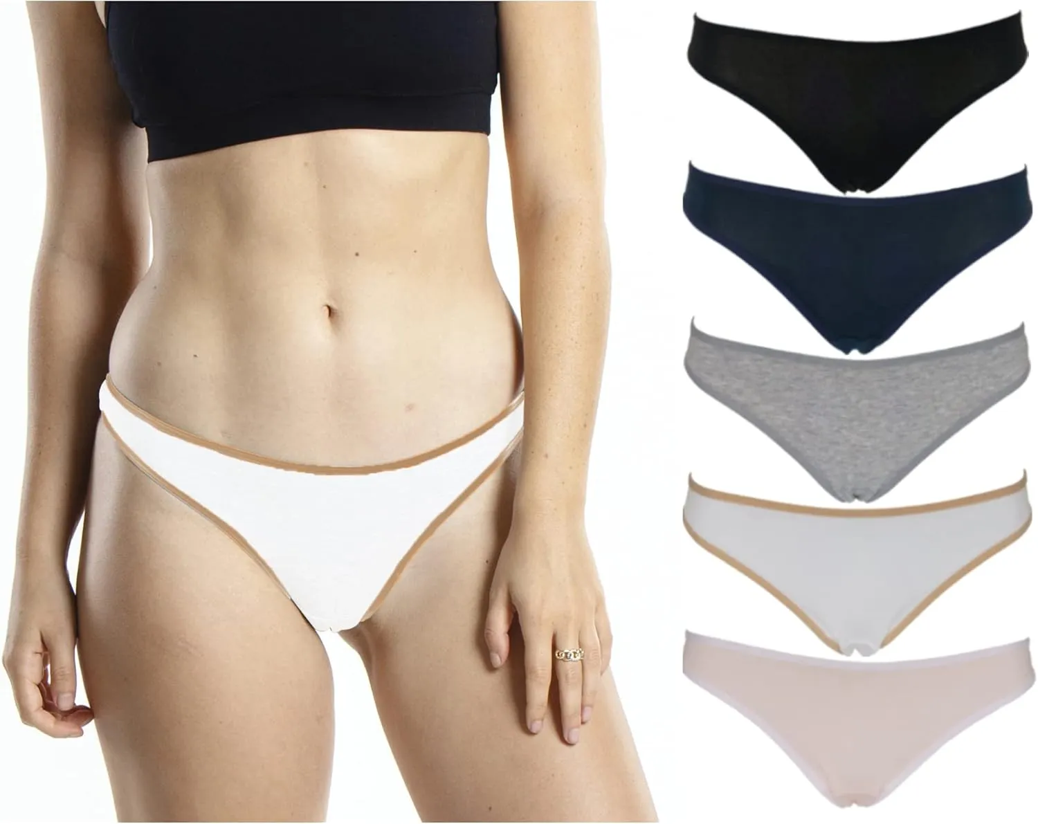 Emprella Cotton Thongs for Women-Ladies Underwear Panties- Women's Thong Pack Breathable