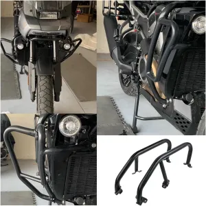 Engine Guards Highway Crash Bars Frame Protection Bar for H-Arley Pan America 1250 / PA1250 1250S / PA1250S 2021 2022 2023 2024 Motorcycle Falling Bumper Accessories, Black